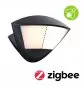 Preview: Paulmann 94864 LED Außenwandleuchte Smart Home Zigbee 3.0 Skyla Bewegungsmelder insektenfreundlich IP44 226x164mm Tunable Warm 10W 840lm 230V Anthrazit Aluminium