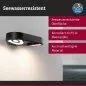 Preview: Paulmann 94866 LED Außenwandleuchte Silma Bewegungsmelder Zweifacher Lichtaustritt IP44 280x176mm 3000K 2x5,5 / 2x0,7W 2x600lm 230V Anthrazit Aluminium