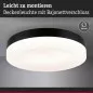 Preview: Paulmann 96778 LED Deckenleuchte 3-Step-Dim Amalie 2700K 1000lm 230V 16W dimmbar Schwarz matt