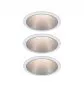 Mobile Preview: Paulmann 93410 LED Einbauleuchte 3-Step-Dim Cole Coin Basisset IP44 rund 88mm 3x6W 3x470lm 230V dimmbar 2700K Weiß/Silber