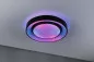 Preview: Paulmann 70544 LED Deckenleuchte Rainbow mit Regenbogeneffekt RGBW 2650lm 230V 22W Schwarz/Weiß
