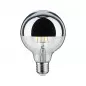Preview: Paulmann 28673 LED Globe 6,5 Watt E27 Kopfspiegel Silber Warmweiß dimmbar