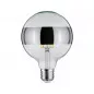 Preview: Paulmann 28681 LED Globe 6,5 Watt E27 Ringspiegel Silber Warmweiß dimmbar