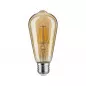 Preview: Paulmann 28717 LED Kolben ST64 6,5 Watt E27 Gold Goldlicht
