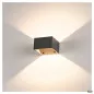 Preview: SLV LOGS WALL Wandleuchte 8W LED warmweiß anthrazit 232105