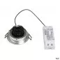 Preview: SLV NEW TRIA LED DL Round Set alu-brushed 6W 600lm 2700K inkl. Treiber 113876