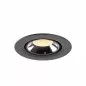 Preview: SLV Numinos Gimble XS LED Deckeneinbauleuchte 7W 730lm 3000K 20° dreh- und schwenkbar schwarz/chrom