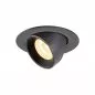 Preview: SLV Numinos Gimble XS LED Deckeneinbauleuchte 7W 690lm 3000K 55° dreh- und schwenkbar schwarz/schwarz