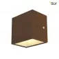 Preview: SLV Sitra Cube LED Outdoor Wandaufbauleuchte rost farbend IP44 3000K