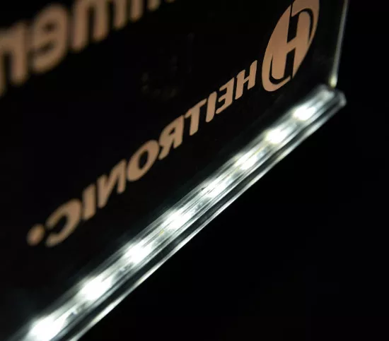 Heitronic Solar LED Schreibtafel Slate