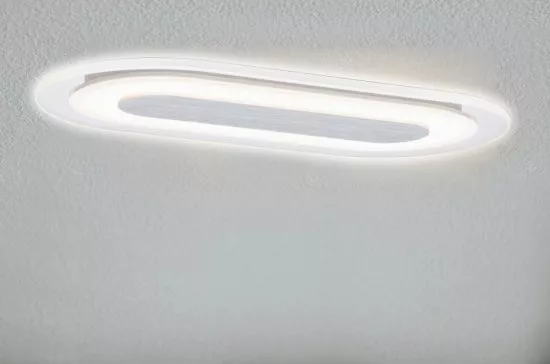 Paulmann 92908 Einbauleuchte LED Whirl oval 8W Alu Satin dimmbar