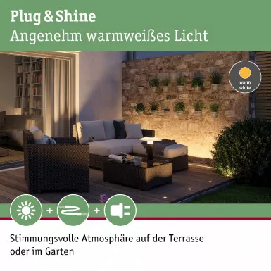 Paulmann 93921 Plug&Shine Lichtleiste Einbau IP67 8W 24V Anthrazit