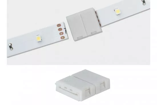 Paulmann 70489 YourLED ECO Clip-to-Clip Connector 2er Pack Weiß, Kunststoff
