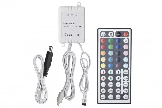 Paulmann 70202 YourLED RGB-Control mit IR-Fernbedienung Weiß, Kunststoff