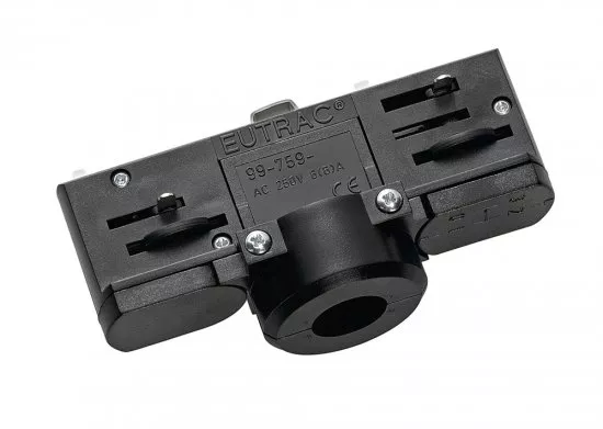 SLV Pendelleuchtenadapter für Hochvolt-Stromschiene 3Phasen schwarz inkl. Montagezubehör