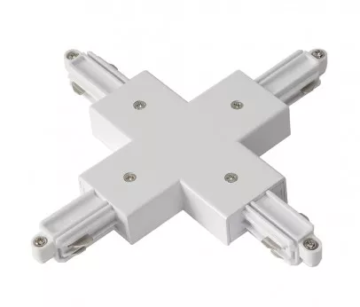 SLV X-Verbinder für 1-Phasen HV-Stromschiene Aufbauversion weiß 143161