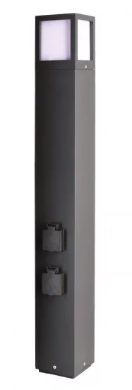 Deko-Light Energieverteiler Facado Socket 1000mm E27 IP54 Dunkelgrau 733065
