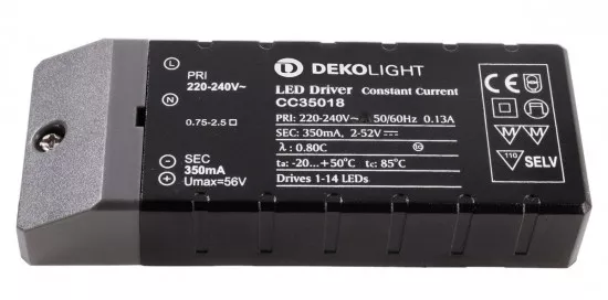 Deko-Light LED-Netzgerät Basic CC CC35018/18W 350mA 180512