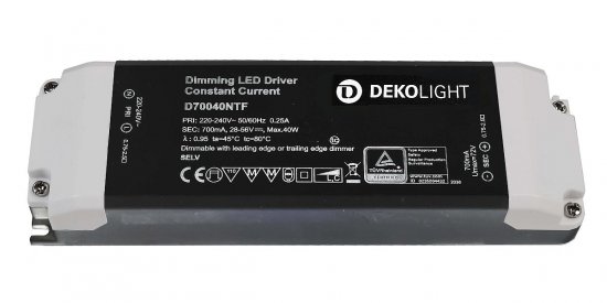 Deko-Light LED-Netzgerät CC DC Dimmbar D70040NTF 40W Stromkonstant 700mA 862208