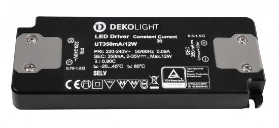 Deko-Light LED-Netzgerät CC UT350mA 12W Stromkonstant 0,7-12W 862223