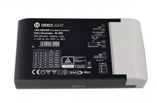 Deko-Light LED-Netzgerät Basic Dimmbar Multi CC IE-45D 45W Stromkonstant DALI 2.0/DT6 862192