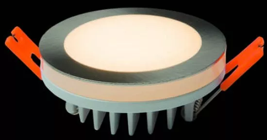 Heitronic LED Einbaustrahler 6W 450lm nickel-matt 3000 Kelvin