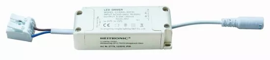 Heitronic LED Einbaustrahler Aurora 10W 830lm 3000 Kelvin Lichtkranz weiß