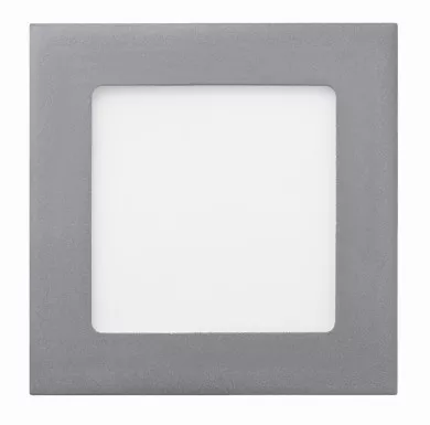 Heitronic LED Panel Toulouse 200x200mm 11W 540lm eckig silber IP44 dimmbar 6000K
