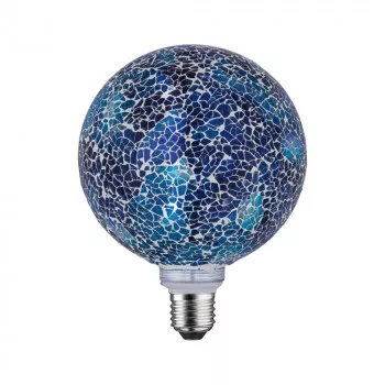 Paulmann 28750 LED G125 E27 Miracle Mosaic Blau 5W 470lm 2700K dimmbar