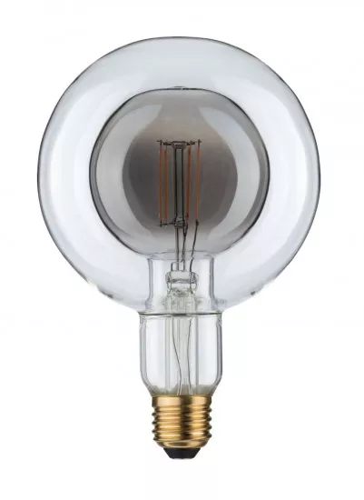Paulmann 28763 LED Inner Shape Globe G125 4 Watt Rauchglas E27 2700K Warmweiß