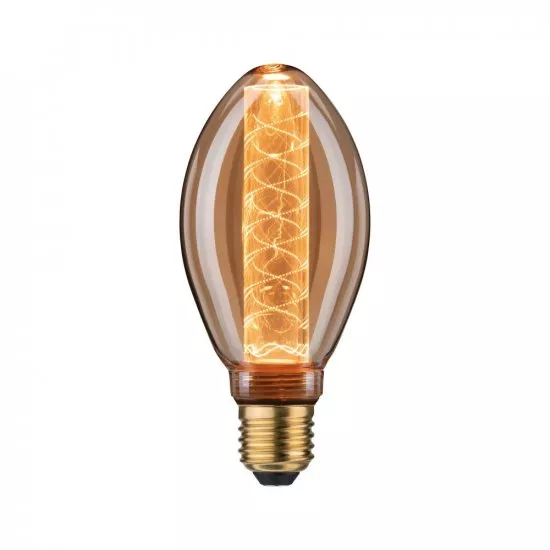Paulmann 28827 LED Vintage-Birne B75 Inner Glow 3,6W E27 Gold mit Innenkolben Spiralmuster dimmbar
