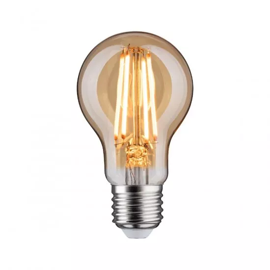 Paulmann 29187 1879 Filament 230V 3-Step-Dim LED Birne E27 470lm 6W 1800K dimmbar Gold