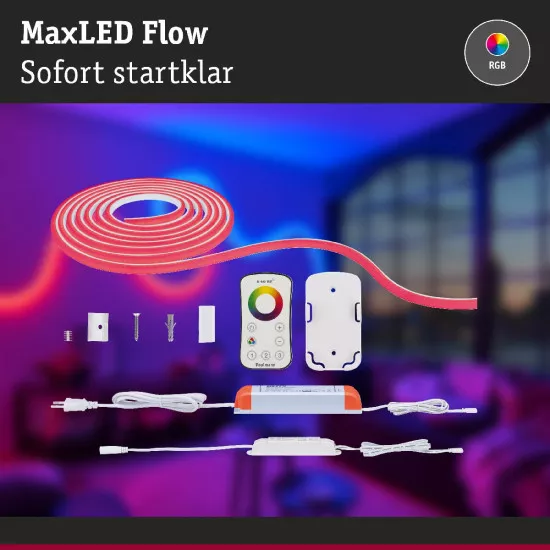Paulmann 70967 MaxLED Flow LED Strip RGB Basisset 5m 43W 270lm/m RGB 75VA