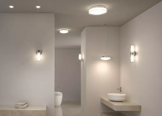 Paulmann 71075 Selection Bathroom LED Deckenleuchte Luena IP44 3000K 860lm 230V 16,5W Glas/Chrom