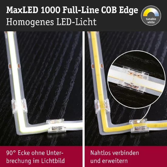 Paulmann 71117 MaxLED 1000 LED Strip Full-Line COB Edge 0m 0,7W 2000lm/m 2.133LEDs/m Tunable White