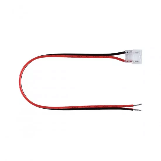 Paulmann 78458 Pro Connector Single Color Slim Feed Einspeisung 10mm offene Leitungsenden / Schneid-Klemm Strip Kabel 200mm