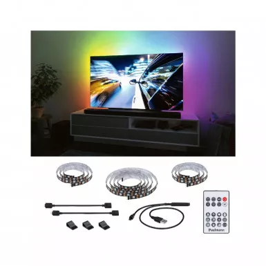 Paulmann 78881 EntertainLED USB LED Strip TV-Beleuchtung 65 Zoll 2,4m 4W 60LEDs/m