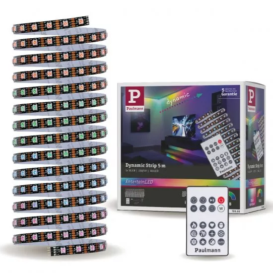 Paulmann 78888 EntertainLED LED Stripe Dynamic RGB 5m 10,5W 60LEDs/m 15VA
