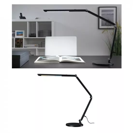 Paulmann 78912 LED Schreibtischleuchte FlexBar Schwarz 10,6W Tunable White 3000K