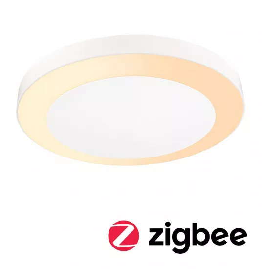 Paulmann 94527 LED Deckenleuchte Smart Home Zigbee Circula Dämmerungssensor insektenfreundlich IP44 rund 320mm Tunable Warm 14W 880lm Weiß