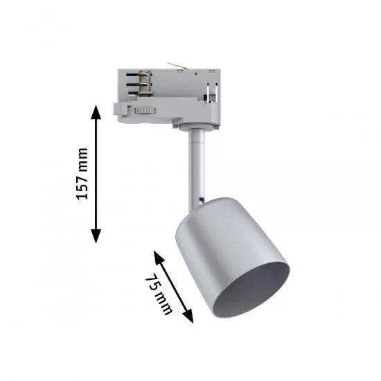Paulmann 95530 ProRail3 LED Spot Cover Silber/Chrom max. 10W GU10, ohne Leuchtmittel