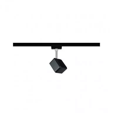 Paulmann 96923 URail LED-Spot Cube 8W Schwarz matt/Chrom 2700K Metall/Kunststoff dimmbar
