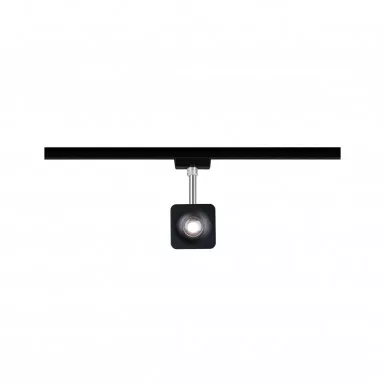 Paulmann 96941 URail LED Spot Cube 8W Schwarz matt Chrom dimmbar