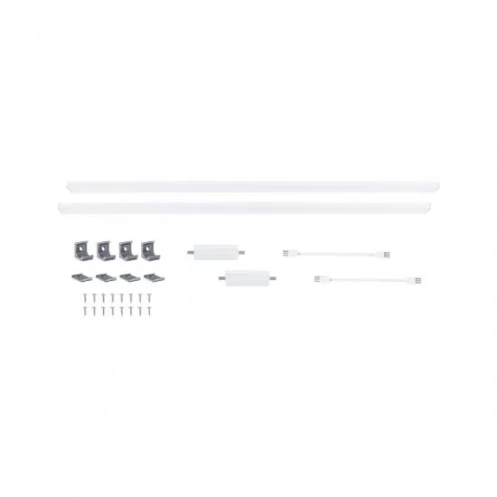 Paulmann 98623 LED Unterschrankleuchte Inline Erweiterungsset 2x6W 550x26mm 2x500lm Tunable White 24V Weiß matt