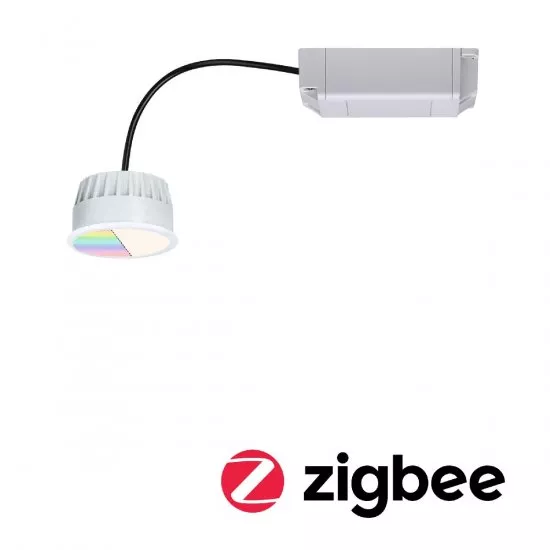 Paulmann 93075 LED Modul Einbauleuchte Smart Home Zigbee RGBW Coin rund 50mm Coin 5,2W 400lm 230V RGBW Satin