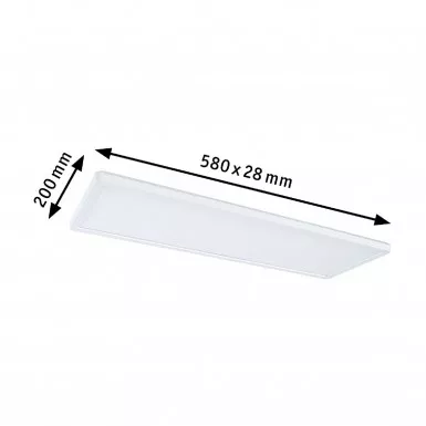 Paulmann 79927 LED Panel Atria Shine eckig 580x200mm 22W White Switch Weiß