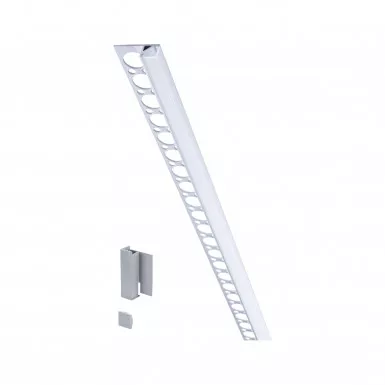 Paulmann 78410 LumiTiles LED Strip Profil Frame 2m Alu eloxiert/Satin