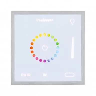 Paulmann 78423 LumiTiles Square Touch Modul IP44 100x10mm RGBW Weiß Kunststoff/Aluminium