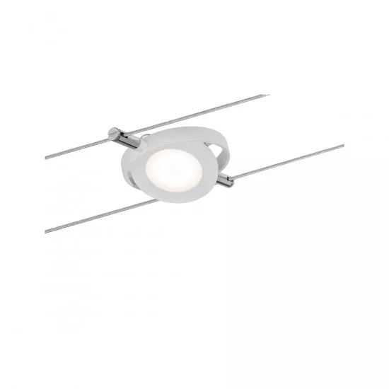 Paulmann 50107 LED Seilsystem Smart Home Bluetooth RoundMac Basisset 4x4W Tunable White dimmbar 230/12V Weiß matt