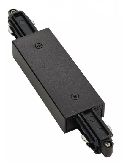 SLV Längsverbinder für 1-Phasen HV-Stromschiene schwarz mit Einspeisemöglichkeit 143100